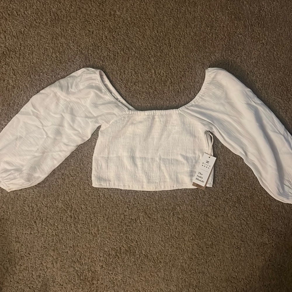 Billabong crop top blouse size M